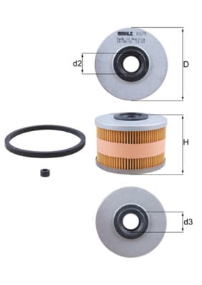 KNECHT Palivový filter KX79D 1