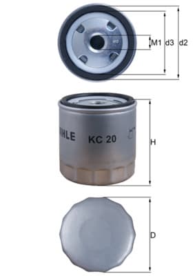 KNECHT Palivový filter KC20 1