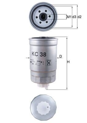 KNECHT Palivový filter KC38 1