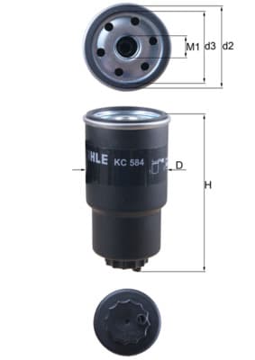 KNECHT Palivový filter KC 584 1