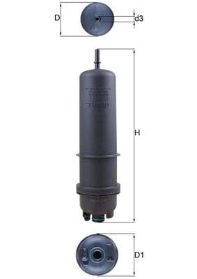 KNECHT Palivový filter KL 872/7 1