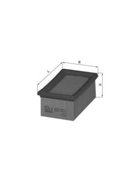 KNECHT Vzduchový filter LX 820 1
