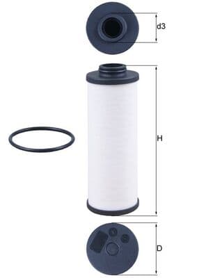 KNECHT Hydraulický filter automatickej prevodovky HX 186D 1