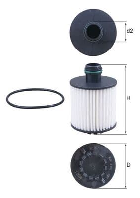 KNECHT Olejový filter OX 1171D 1