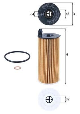 KNECHT Olejový filter OX8132D 1