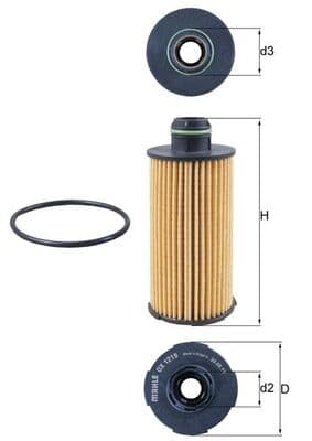 KNECHT Olejový filter OX 1219D 1