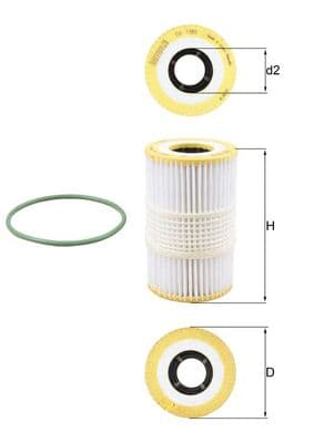 KNECHT Olejový filter OX 1185D 1