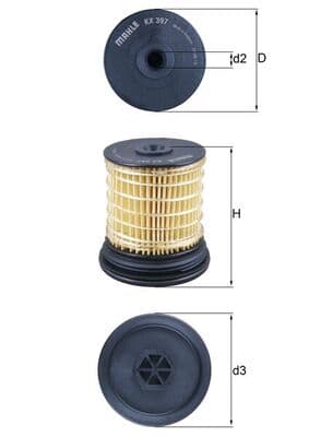 KNECHT Palivový filter KX 397 1