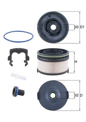 KNECHT Palivový filter KX 568KIT 1