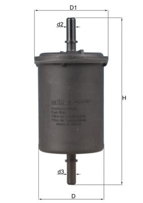 KNECHT Palivový filter KL4161 1