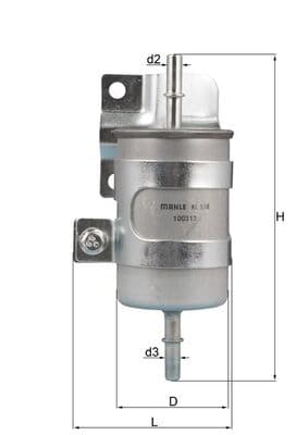 KNECHT Palivový filter KL598 1