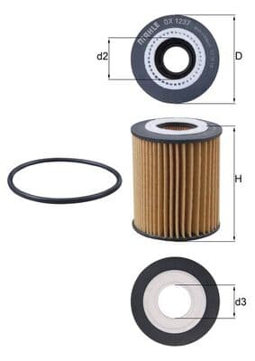 KNECHT Olejový filter OX 1237D 1