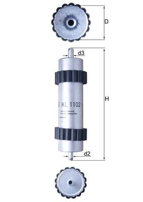 KNECHT Palivový filter KL 1102 1