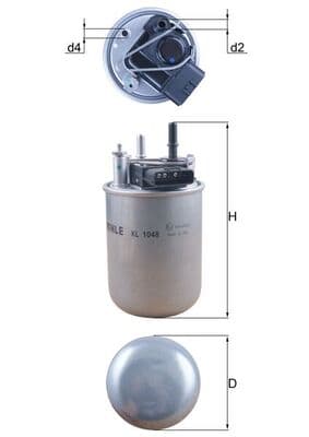 KNECHT Palivový filter KL 1048 1