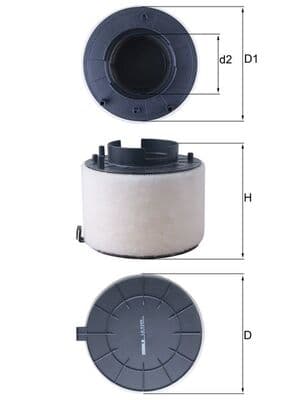 KNECHT Vzduchový filter LX 4249 1
