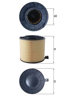 KNECHT Vzduchový filter LX 4406 1