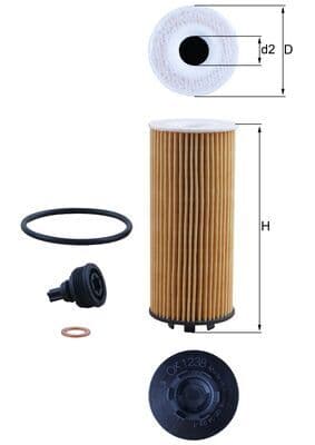 KNECHT Olejový filter OX 1238D 1