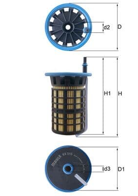 KNECHT Palivový filter KX 515 1