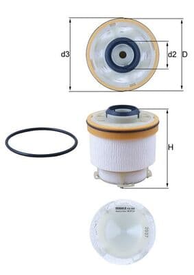 KNECHT Palivový filter KX 586D 1