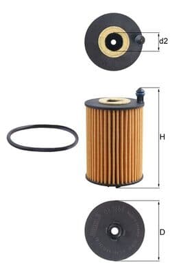 KNECHT Olejový filter OX 1266D 1