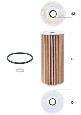 KNECHT Olejový filter OX 1048D 1