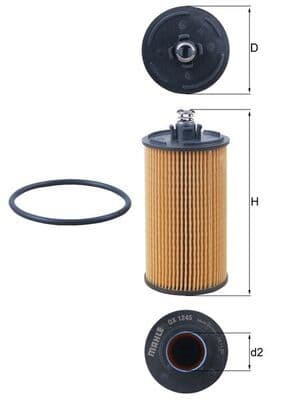 KNECHT Olejový filter OX 1245D 1