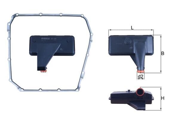 KNECHT Hydraulický filter automatickej prevodovky HX 185D 1