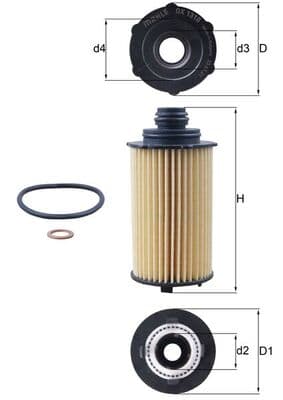 KNECHT Olejový filter OX 1310D 1