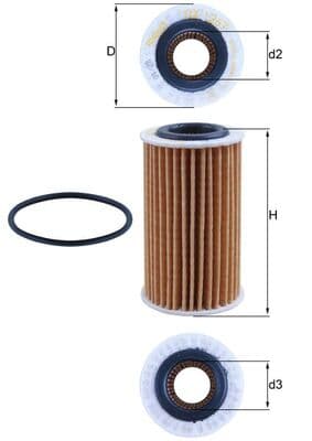KNECHT Olejový filter OX 1267D 1
