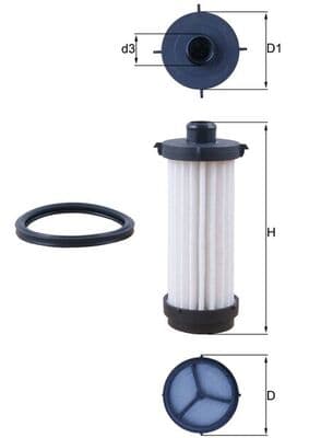 KNECHT Hydraulický filter automatickej prevodovky HX 232D 1