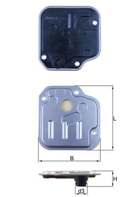 KNECHT Hydraulický filter automatickej prevodovky HX 244 1