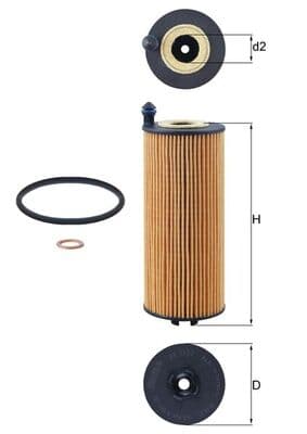 KNECHT Olejový filter OX 1302D 1