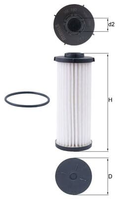 KNECHT Hydraulický filter automatickej prevodovky HX 190D 1