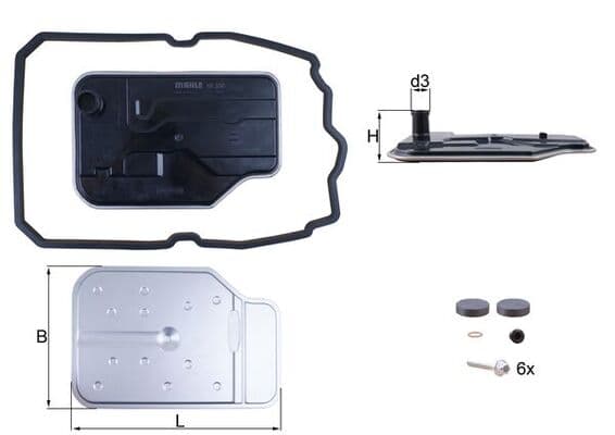 KNECHT Hydraulický filter automatickej prevodovky HX 230KIT 1