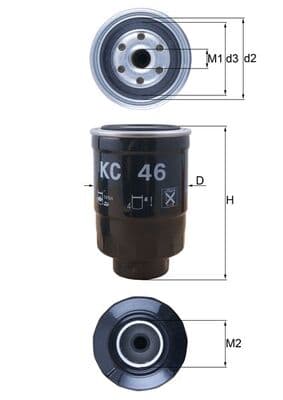 KNECHT Palivový filter KC46 1