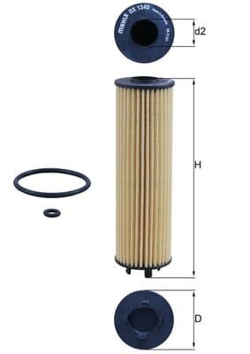 KNECHT Olejový filter OX 1340D 1