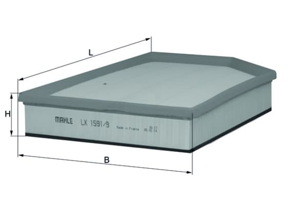 KNECHT Vzduchový filter LX 1591/9 1