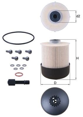 KNECHT Palivový filter KX33826D 1