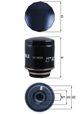KNECHT Olejový filter OC5933 1