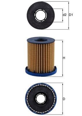 KNECHT Olejový filter OX 1350 1