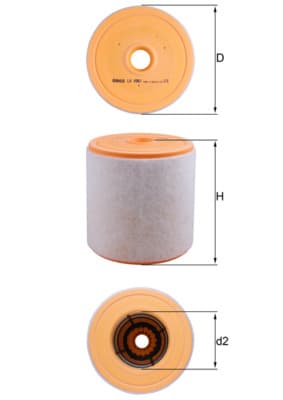 KNECHT Vzduchový filter LX 4961 1