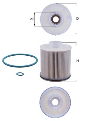 KNECHT Palivový filter KX 486D 1