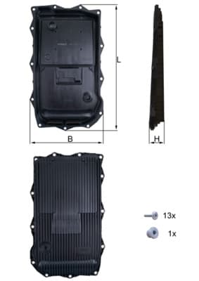 KNECHT Olejová vaňa automatickej prevodovky HX 184KIT 1