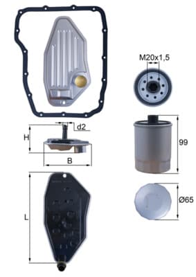 KNECHT Hydraulický filter automatickej prevodovky HX 276KIT 1