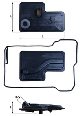 KNECHT Hydraulický filter automatickej prevodovky HX 270D 1