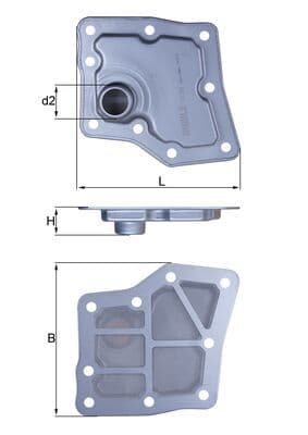 KNECHT Hydraulický filter automatickej prevodovky HX 259 1