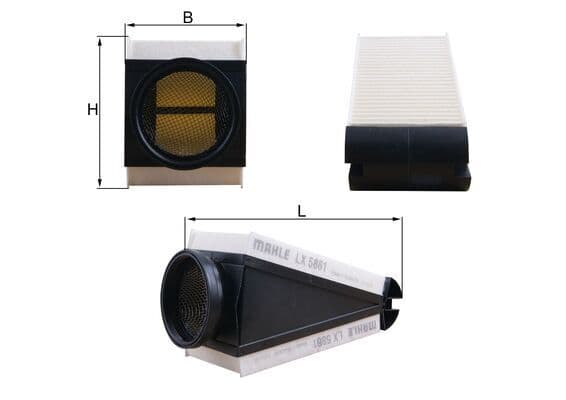 KNECHT Vzduchový filter LX 5861 1