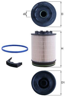 KNECHT Palivový filter KX 705D 1