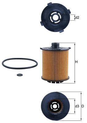KNECHT Olejový filter OX 1357D 1