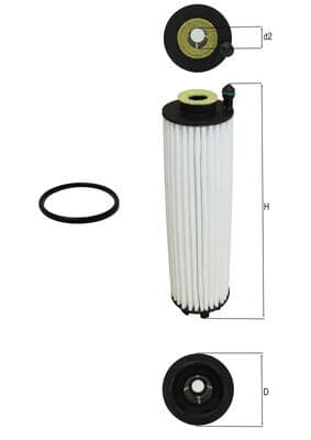 KNECHT Olejový filter OX 1366D 1